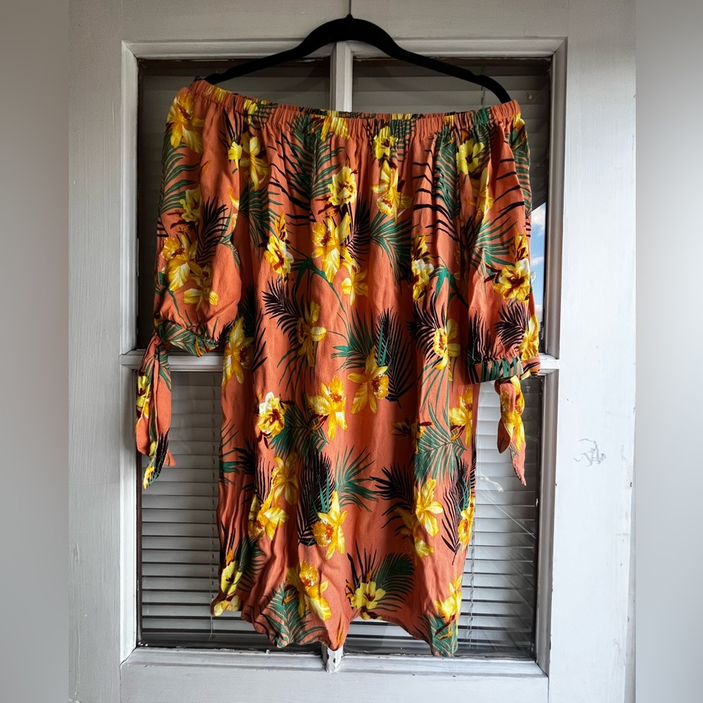 Floral Off the Shoulder Dress